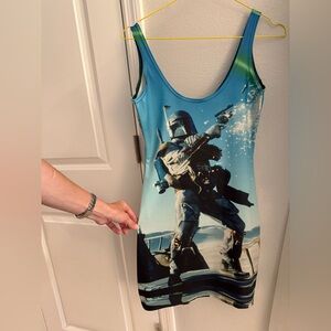 Blackmilk Bobafett dress rare size medium BM Black Milk Star Wars Boba fett